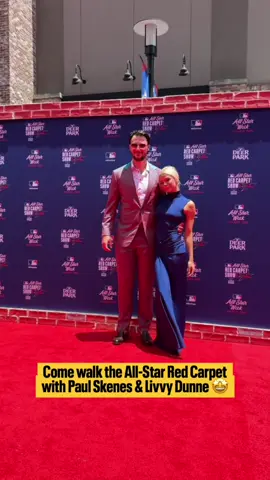Come walk the All-Star Red Carpet with Paul Skenes and Livvy Dunne🤩 @Olivia Dunne #MLB #baseball #pirates #pittsburghpirates #allstargame #paulskenes #livvydunne 