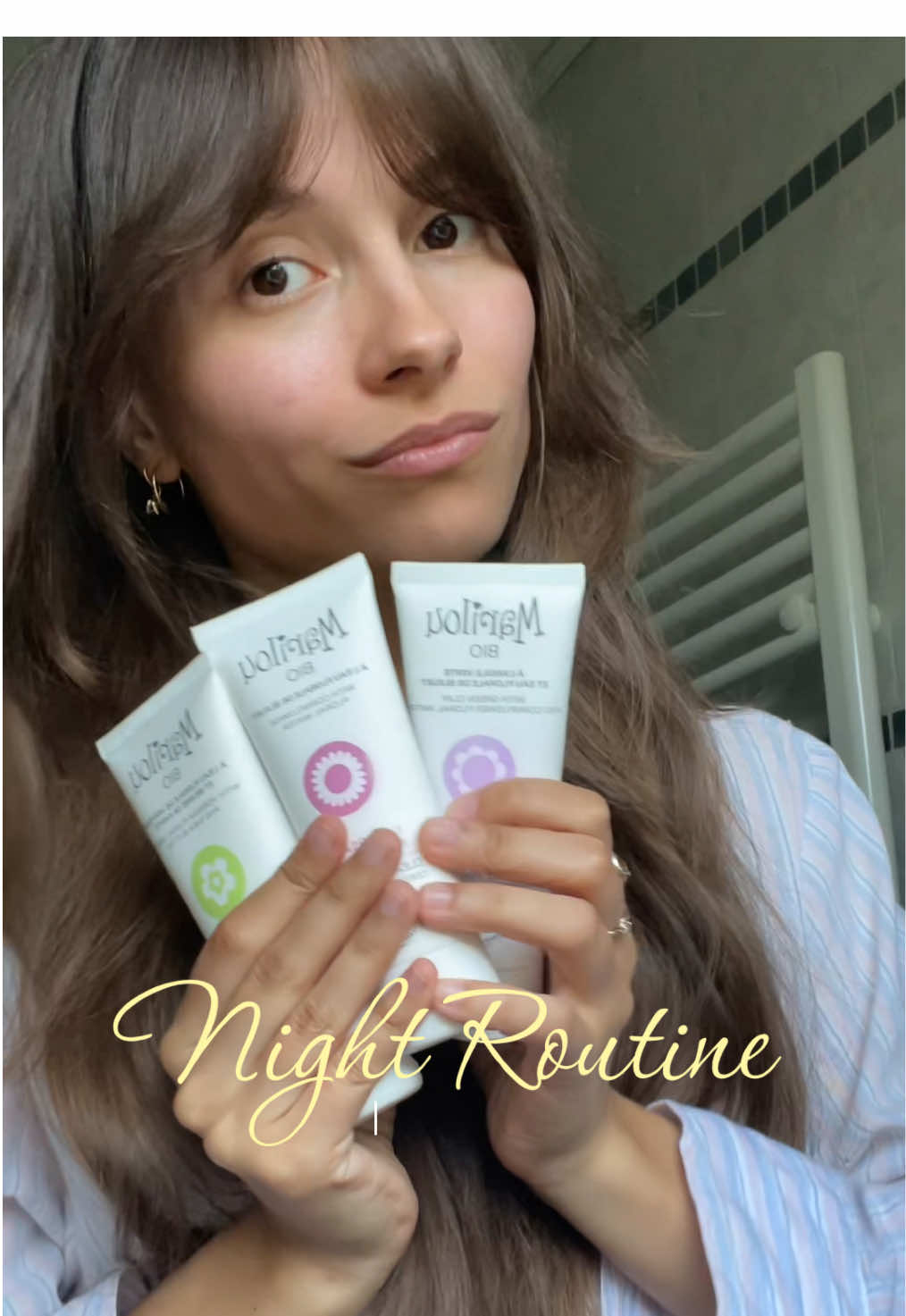 Une routine Bio made in 🇫🇷 à ranger dans une jolie trousse🌼💚 @Marilou Bio #TrousseGlowUp 