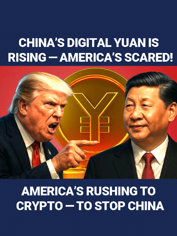 China’s Digital Yuan Rise Pushes America Into Crypto Panic. #CryptoNews #ChinaVsUS #DigitalCurrency #Stablecoins #Crypto #DollarDominance #CryptoPolitics #TrumpCrypto #GlobalFinance #CryptoUpdates #digitalyuan #yuan #china   #breakingnews #todaynews #dailynews 