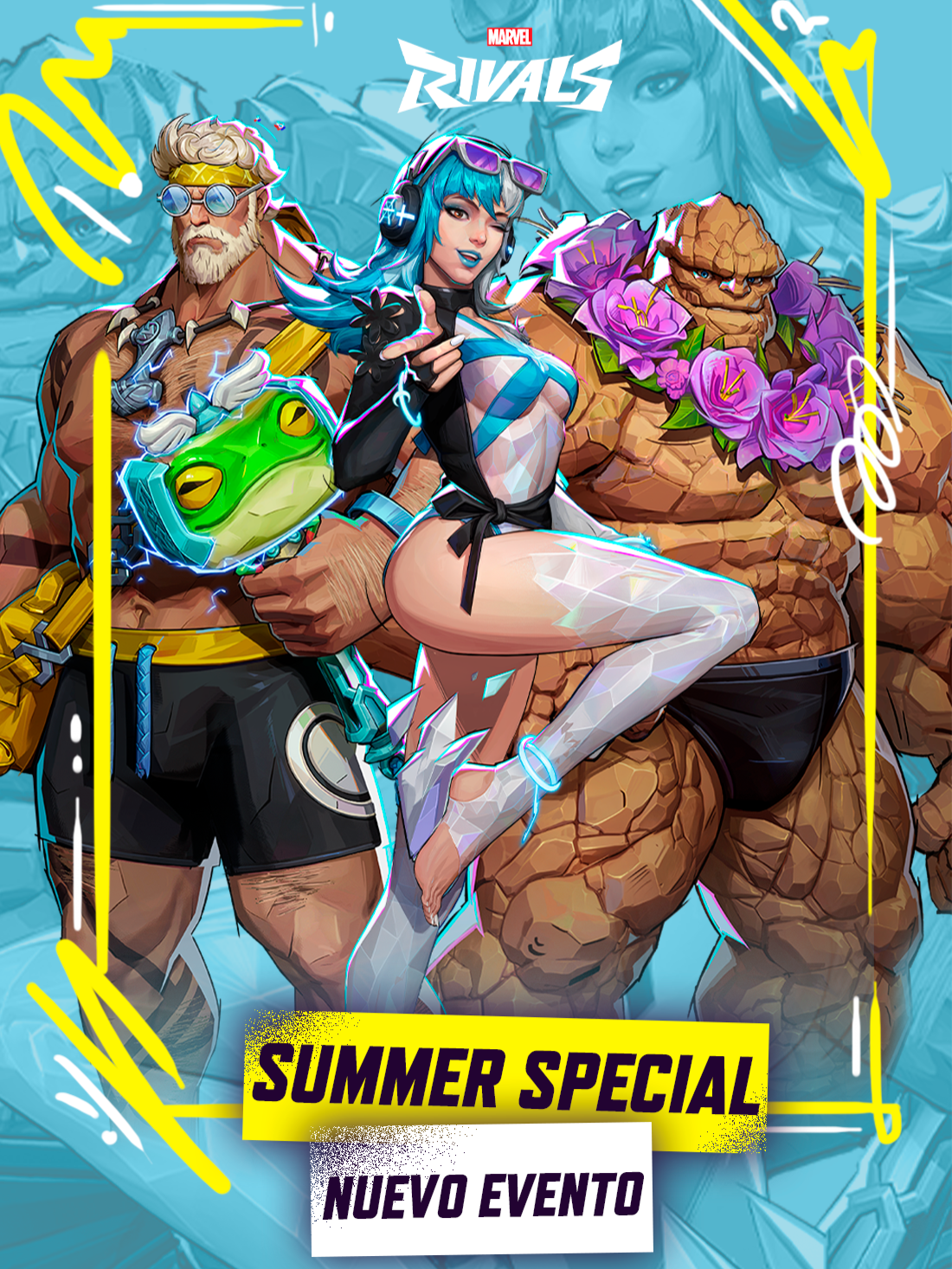 SUMMER SPECIAL nuevo y rico evento 🗣️💦 #marvelswimsuitspecial #marvelrivalsgame #MarvelRivals #TheAbyssAwakens #MarvelRivalsPartners #MarvelRivalsPhoenix #MarvelRivalsBlade #MarvelRivalsEspañol #MarvelRivalsLatam #marvelcomics