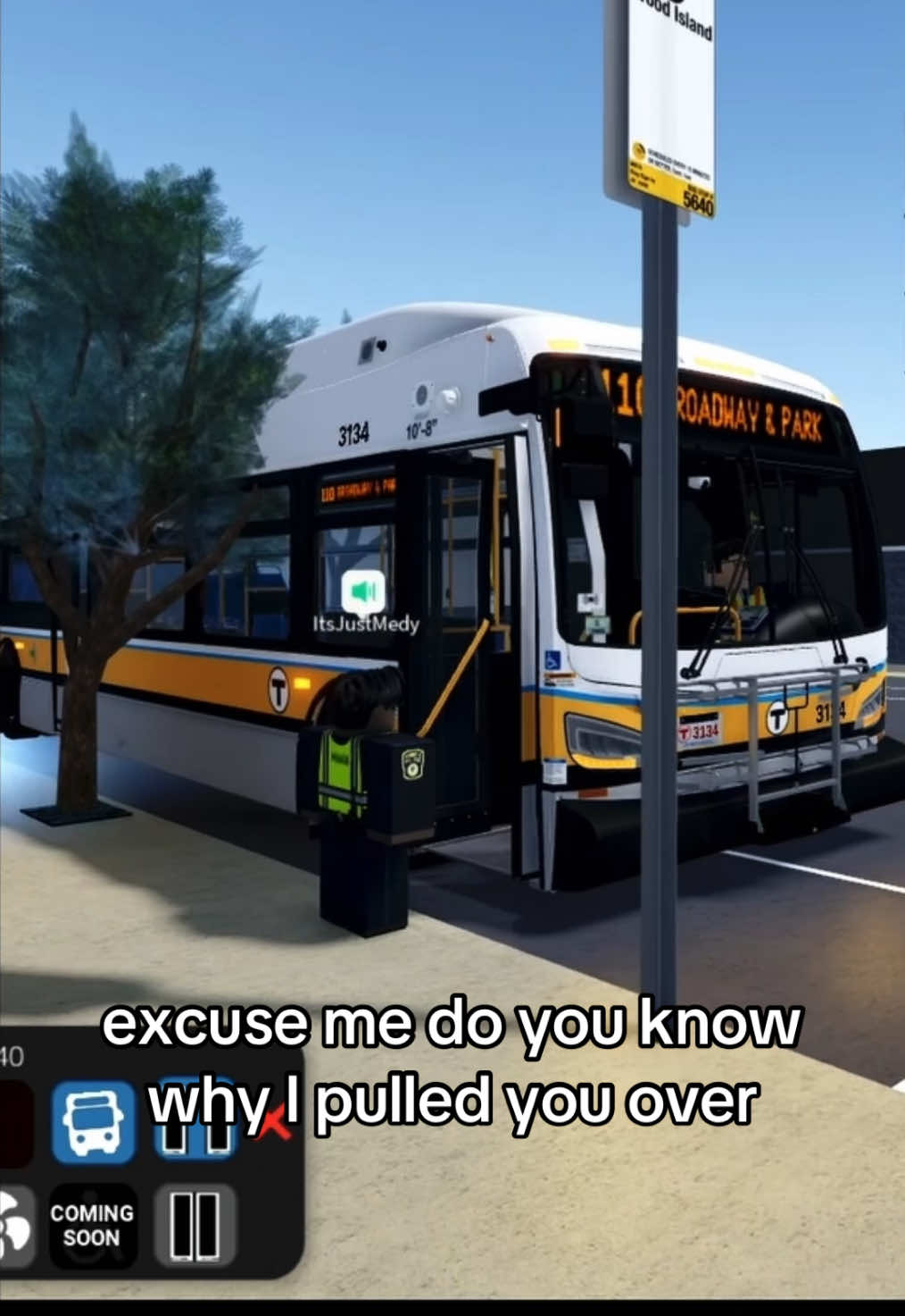 Don’t run red lights in boston 😳 #netransit #mbta #roblox #funrobloxgames #bostonbussimulator 