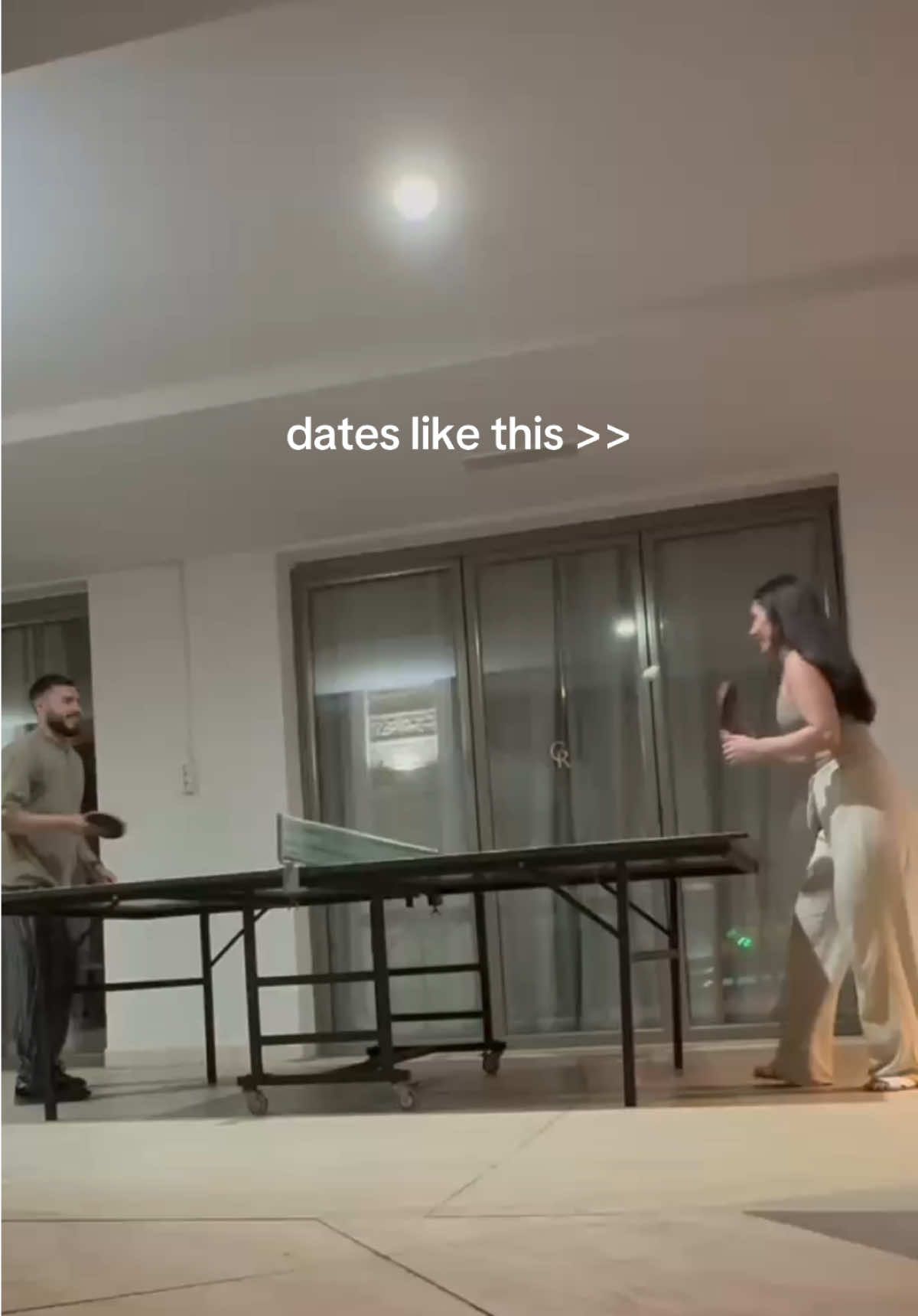 fun dates🏓 >>#pingpong #tabletennis #dateidea #couple 