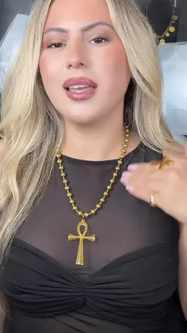 Gold Big cross Necklace #tiktok #tiktokshop 