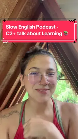 An Advanced C2 leveled Podcast! Talking about Learning 📚  Try not to read the subtitles! Challenge yourself!!  One thing you learned today? 👇  #slowenglishpodcast #englishteacher #misshoney #maestramiel #englishlearning #englishlistening 