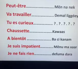 Cours français wolof #VoiceEffects #🇸🇳 #diangalma #wolof #francais #senegalaise_tik_tok #Video 
