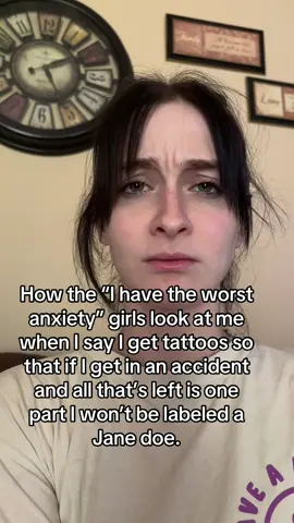 A girls gotta think ahead #anxiety #janedoe #scary #tattoos #fyp 