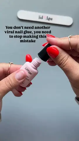 Buying another viral glue won’t fix this mistake. If your nails won’t stay on, it’s probably NOT the glue—it’s how you’re applying it. Most people brush glue on like nail polish and call it good. But here’s the truth: 👉 Thin coats = weak bond. 👉 Air gaps = early pop-offs. ✅ Instead, do this: ✔ Place a bubble of glue on your natural nail ✔ Align the press-on and press down firmly ✔ Hold for a full 60 seconds This creates a strong seal for nails that last WEEKS. No more frustration. No more wasted money. 🎯 Want more pro-level press-on hacks? Hit follow for tips that actually work and comment GUIDE for my tips on press on wear that last 2 weeks! 