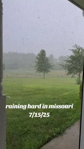 raining so hard in Missouri today! And we have a small fountain that is not supposed to be there! #missourigirl #missouritok 