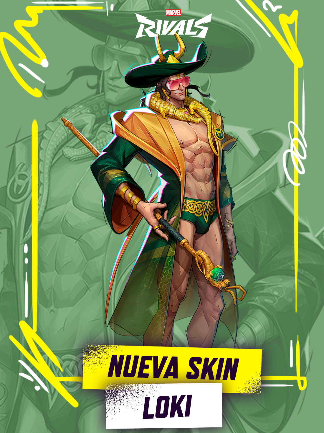 🐍NUEVA SKIN PARA LOKI BATA DE RELAJACIÓN 🐊 #marvelswimsuitspecial #marvelrivalsgame #MarvelRivals #TheAbyssAwakens #MarvelRivalsPartners #MarvelRivalsPhoenix #MarvelRivalsBlade #MarvelRivalsEspañol #MarvelRivalsLatam #marvelcomics #marvelgames #Thor #Loki #nuevaskinmarvelrivals #newskin