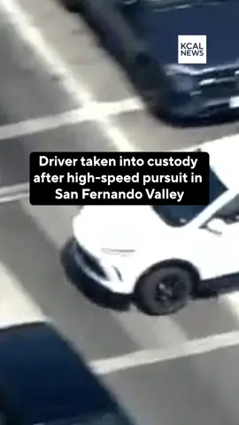 A suspect was taken into custody after a high-speed police pursuit in the San Fernando Valley on Tuesday morning. The Los Angeles Police Department reported that the pursuit began around 9:40 a.m. near Vanowen Street and Nobel Avenue near the Valley Presbyterian Hospital in the Van Nuys area. #pursuit #carchase #vannuys #police #suspect
