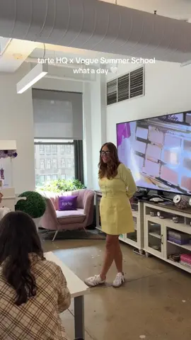 Today at tarte HQ we hosted @Vogue summer students for a day filled with fun Q&A's, workshops, & activations✨🌷 Talk about the most creative AND smart group… the future is so bright🫶🏻