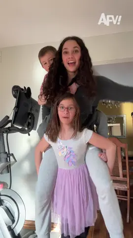 I can lift her up 😃 #afv #fail #funny