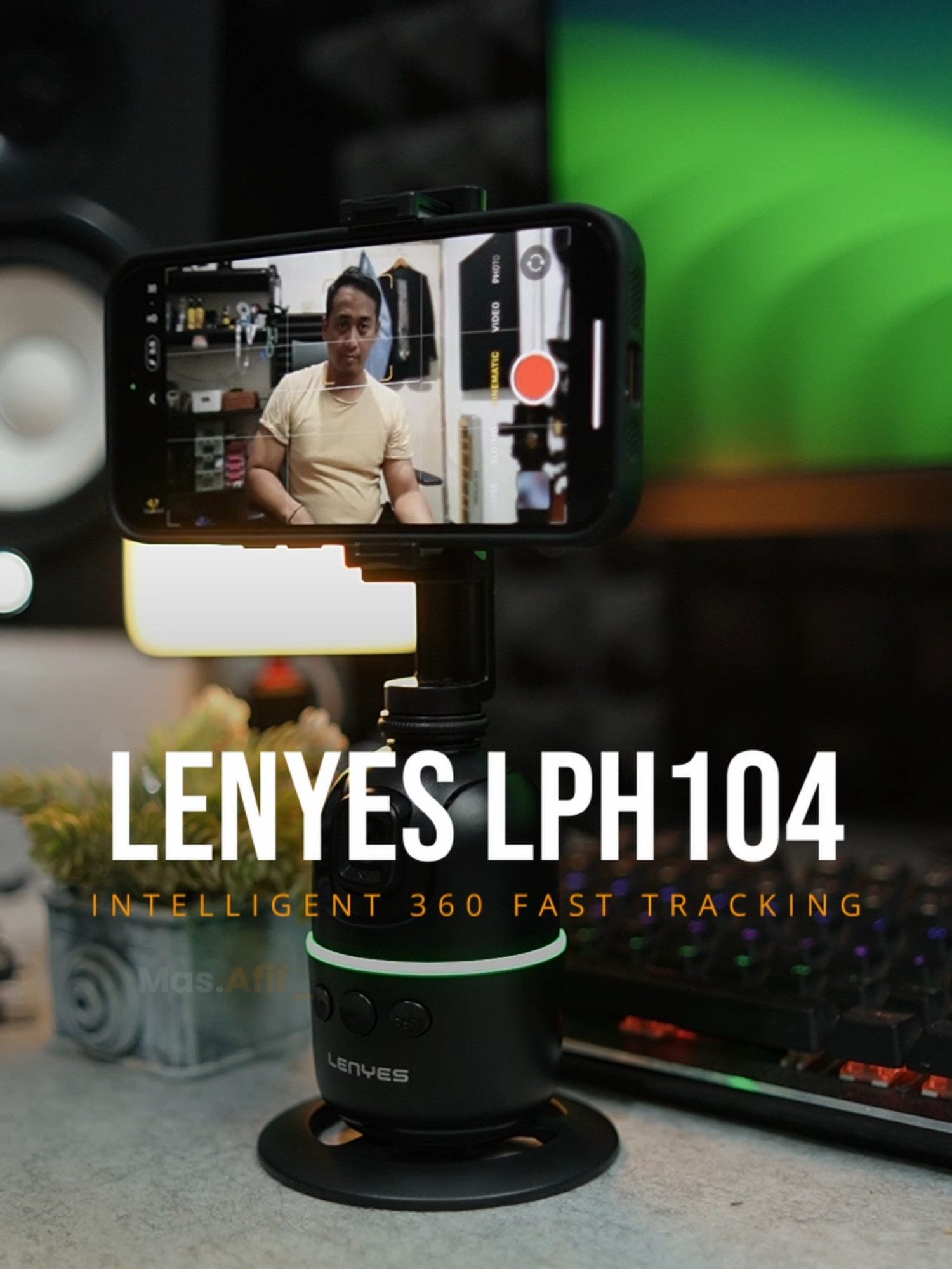 Alat ini cocok buat kamu yang ngonten sendiri.. #lenyes #AI #facetrackingkamera