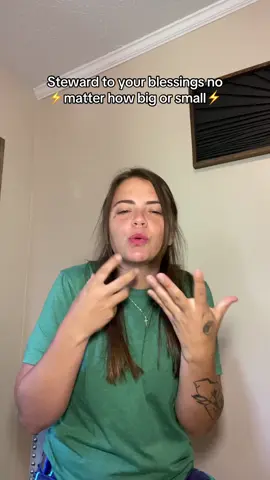 God wants to trust us with our blessings, no matter how big or small. Take care of where you are and what your provided with in this moment ❤️✨