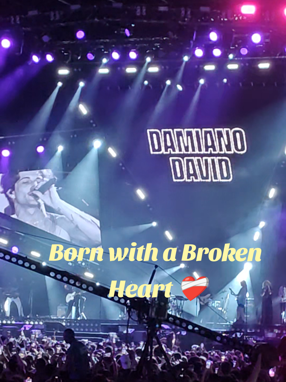 @Damiano David #bornwithabrokenheart #IOMTV2025 #isleofmtv2025 #Malta 