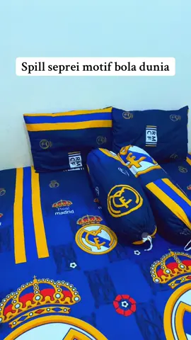 Seprei motif bola dunia #realmadrid #barcelona #masukberandafyp 