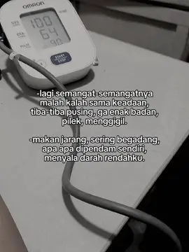 kesehatanku kalah sama pikiranku sendiri:)😌 #fyp #tekanandarahrendah 