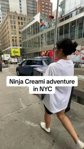 The adventure we had today with our @Ninja Kitchen was REAL but she’s safe and sound 🤝 my sister did carry it all the way home for me LOL #ninjacreami #ninjakitchen #nyclife #newjerseylife 