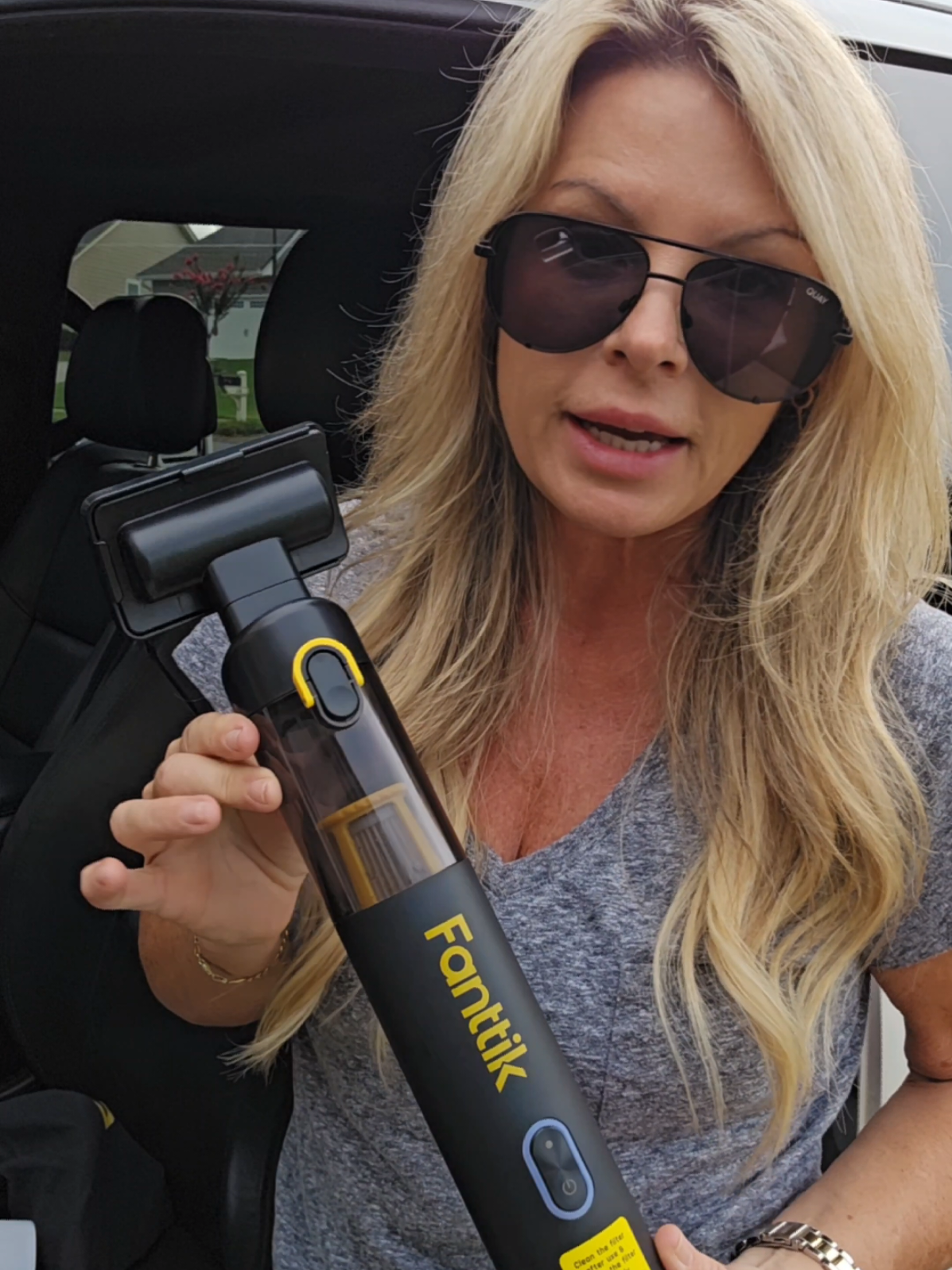 @Fanttik has done it again! This stick vacuum is so useful for cleaning your car & so much more! Compact and Portable: Ultra light and wireless vacuum weighing only 1.2lbs for easy handling and storage Effective on Multiple Surfaces: Comes with a Multi-surface brush and Pet brush ideal for carpets and fabric surfaces Flexible Use: Features a Flexible Hose and Pet Brush for effective cleaning of hard-to-reach areas and pet hair Long-lasting Battery: Optional modes provide up to 40 or 13 minutes of cleaning time Quick Charge: Fast charging capability ensures the vacuum is ready to use in no time Versatile Cleaning: Includes multiple accessories like extension tubes, hoses, and brushes to tackle various cleaning tasks