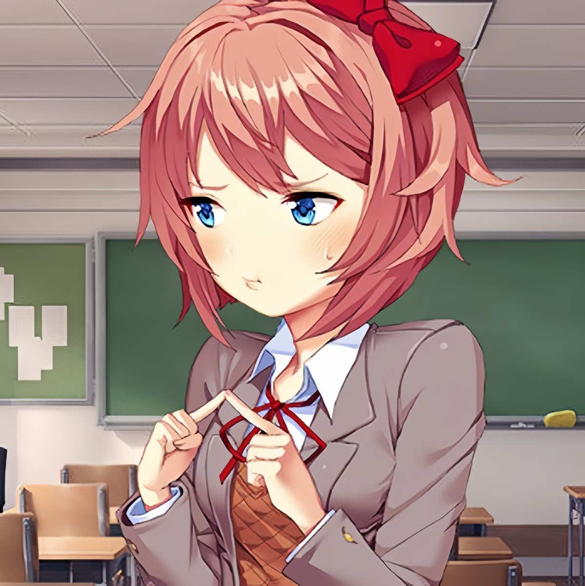 Yes it’s me the irl yes #fyp #コスプレ #cosplay #foryoupage #ddlc #dokidokiliteratureclub #dokidokiliteratureclubcosplay #ddlccosplay #sayori #sayoriddlc #sayoricosplay 