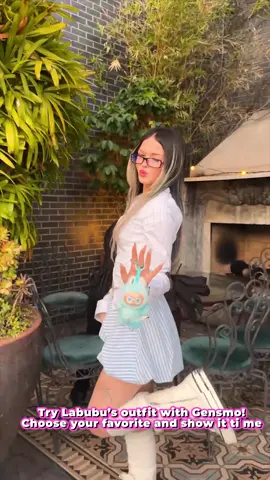 Hello @Gensmo 🤍  now with @Gensmo i’m only spending 10 minutes to choose an outfit when it used to be 2 hours  #Labubu #Gensmo #OOTD #AIStyling