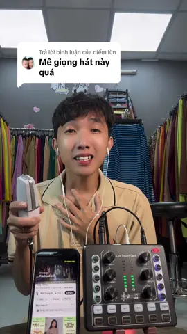 Trả lời @diểm lùn Giọng hát cây nhà lá vườn rất vui khi được hỗ trợ anh chị sản phẩm mic thu âm ạ #micthuamgiare #soucradM8 