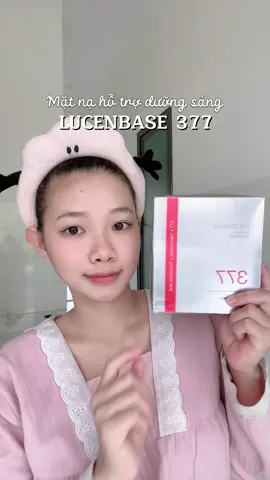 Mặt nạ hỗ trợ s.áng da, mờ th.âm nhà LUCENBASE 377🥰🥰 giá 🌰 mà hiệu quả lúm nè✨✨ #matnacapam #matnatrangda #matna #lucenbase #lucenbase377 #skincare #vrial #xuhuong 