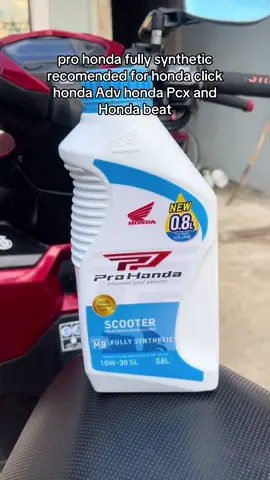 pro honda fully synthetic recommended for honda click #changeoil #prohonda #fullysynthetic #honda #hondaclick #hondapcx #hondaadv #vario #hondabeat 