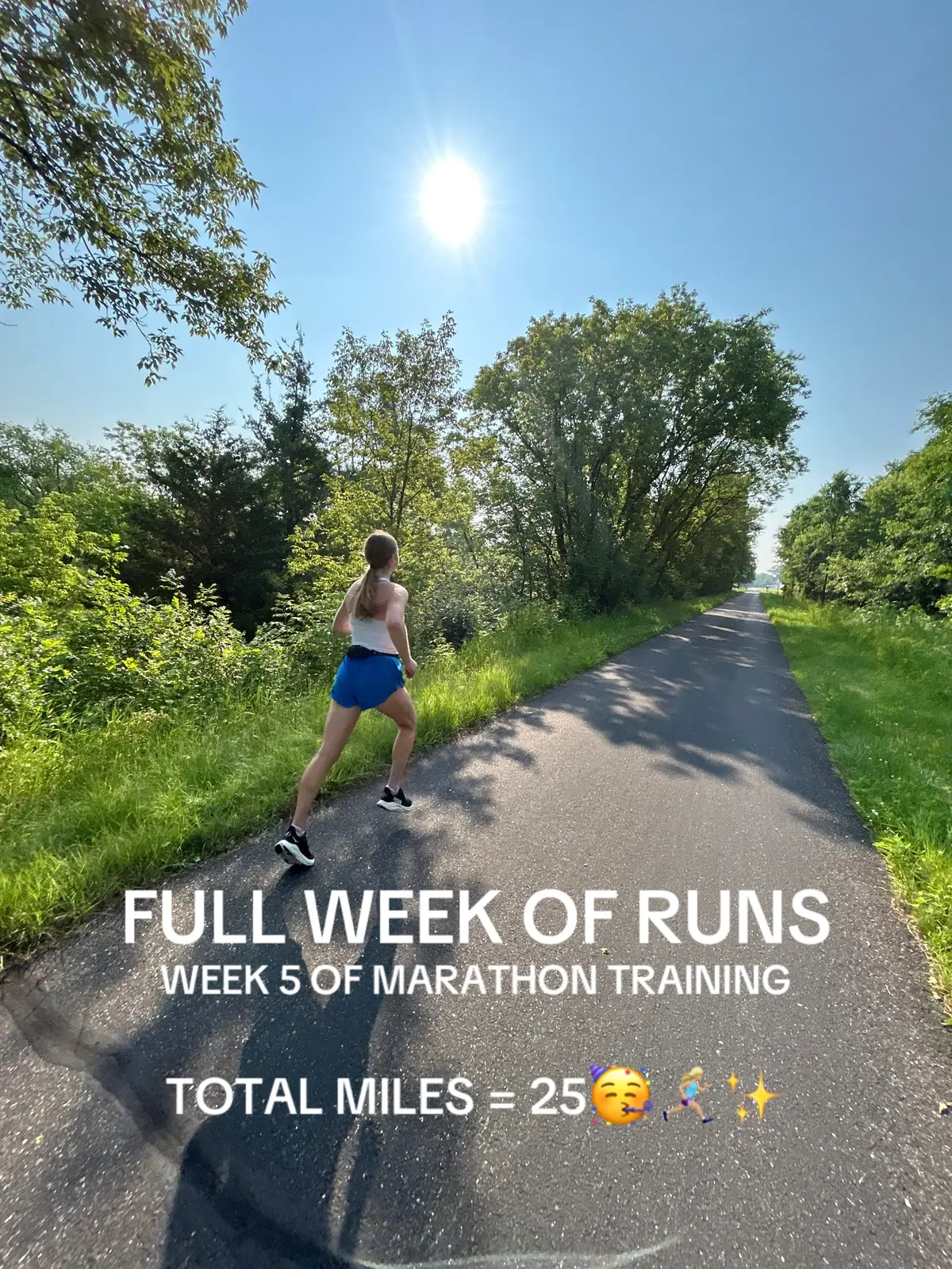 Yay!!!🙌🏼🏃🏼‍♀️‍➡️🥳💙 #runtok #marathontraining #weekofworkouts #Running #runner #runnergirl #runnerstiktok #runnersoftiktok 