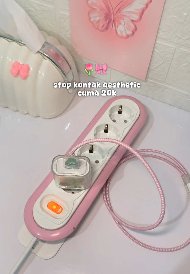 lucu banget ada warna pink🥹💖 #stopkontak #terminal #stopkontakaesthetic #rekomendasi 