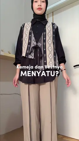Biar outfitnya gak gitu2 aja, harus punya kemeja inii sih @HIJAB GEULISH #kemeja #kemejamotif #koreanstyle 
