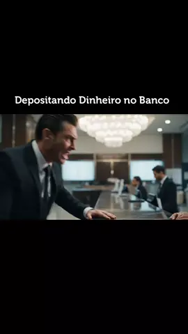 Acho que deve ser pouco dinheiro 😂 #ia #paravoce #viraliza #viral #veo3 #fyp #foryoupage #inteligenciaartificial #humortiktok #milionario #rico #banco #dinheiro