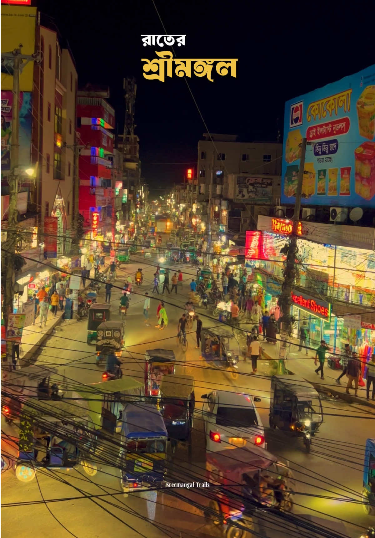 রাতের শ্রীমঙ্গল শহর || Night view of sreemangal  #sreemangal #nightvibes #srimongol #ratersreemangal #sreemangalshohor #foryou #travel #city #outing #sreemangaltrails #bangladesh🇧🇩 #sylhet 