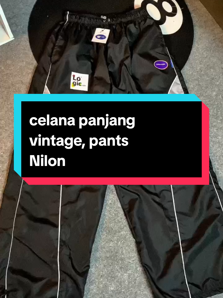 celana panjang baggy, pants vintagge, bahan Nilon#celanapanjang #baggy #pants #bahannilon#fypp 