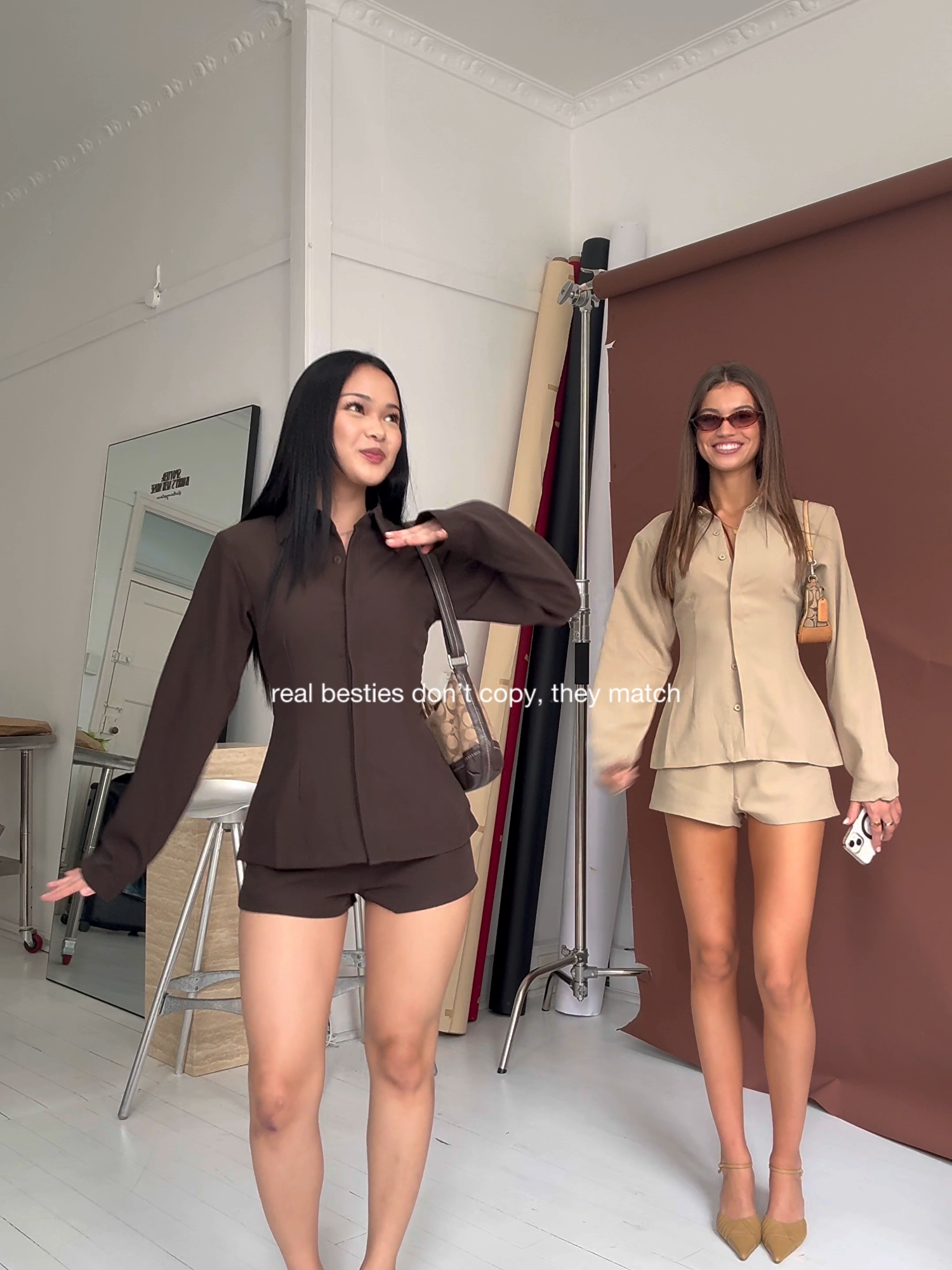 Matching always >>> In our Mariella Set! #charcoalclothing #matching #blairandserena