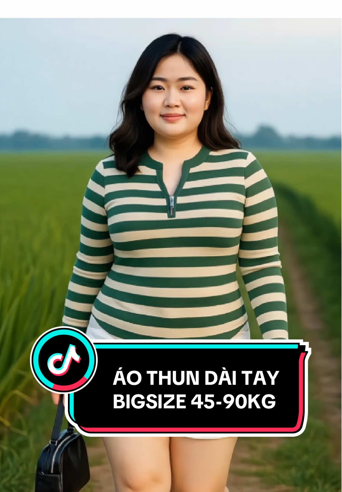 Áo thun nữ tay dài phối cổ dây kéo vải thun tăm cho mấy chị bigsize 45-90kg thích dáng gọn, che bụng #tudoquocdan #aothunbigsize #aothunnu #aothunnutaydai #thoitrangnu 