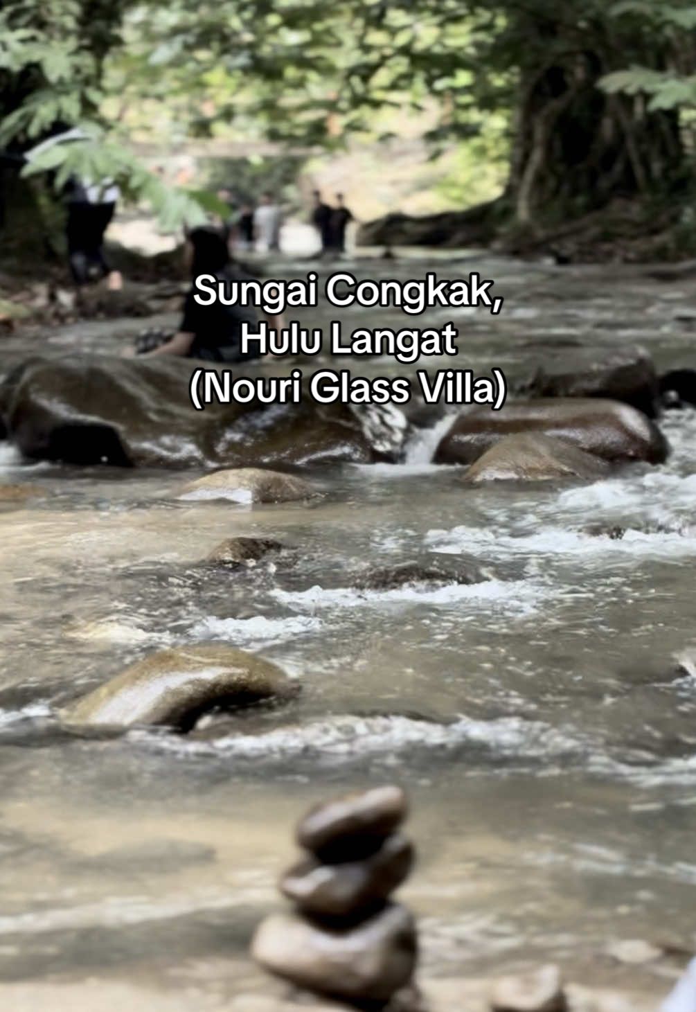 The sounds that I love, with my family by my side.  Only us. Love sangat lah rumah ni. Betul-betul sebelah sungai. Pencipta alam tegar/ pure nature lover pasti suka dekat sini. 🤍 #royslegacy #roysfamilyday #nourivilla