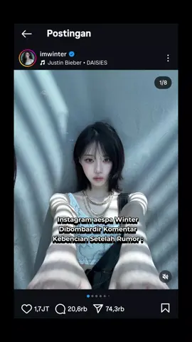 Aku mau tanya Winter salah apa ya tolong ada bisa jelaskan 🙏🙏🙏. Silakan tinggalkan komentar positif di postingan Instagram Winter baru-baru ini! Jangan menanggapi komentar kebencian. #aespa #my #aespa_official #winter #viral #fyp #fypシ゚viral @SMTOWN @aespa official 