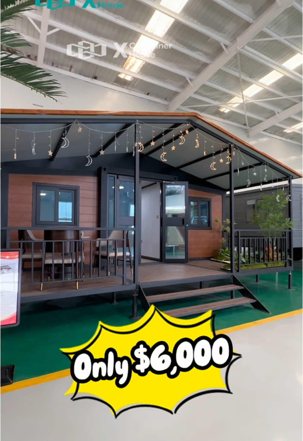 90% of users don’t know that it only takes 15 minutes to move into a new home. ✅ This house is 5.9 meters long, 6.26 meters wide, 2.48 meters high, the terrace is 2 meters wide, and the whole house weighs 3 tons ✅ The frame of the whole house is a galvanized steel structure, which is windproof and earthquake-proof ✅ The interior is filled with an insulation layer to keep out the cold and keep warm #tinyhouse #containerhouse #foldingcontainerhouse #prefabhouse #modularhomes #mobilehouse #XContainerHouse