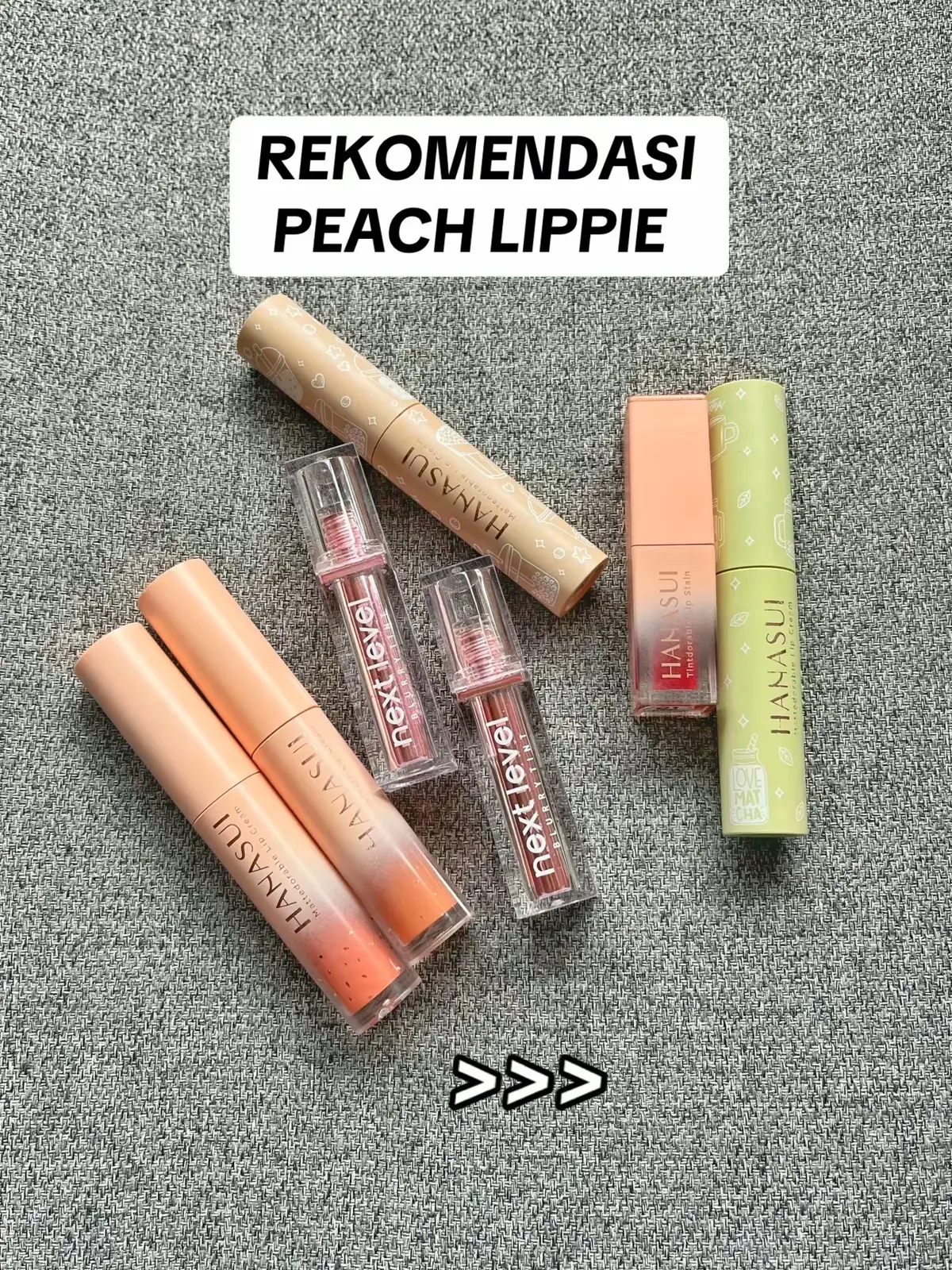 Pecinta peach lippie merapat!! Spill dong shade favorit kamuu!! 💋💖 #Hanasui #UnlockYourNextLevel #MattedorableLipCream #LipCreamBoba #LipCreamMatcha #TintdorableLipStain #BlurryTint 