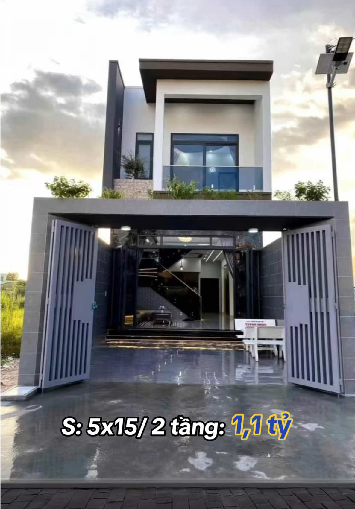 Mẫu nhà hiện đại 2 tầng phù hợp cho đôi vkck trẻ #xuhuong #viral #thietkenhadep #thietkenoithat #xaynhatrongoi #ktskhanhtoan #thicongtrongoi 