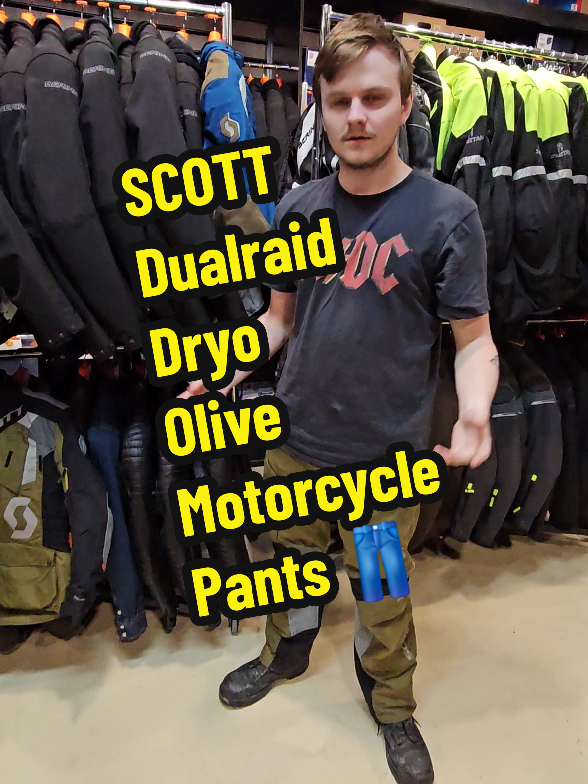 @SCOTT Sports Dualraid Dryo Olive Motorcycle Pants 