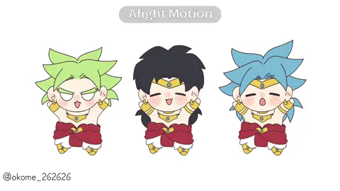 逃げるんだぁ…ブロリーが3人も居たら勝てる訳が無いyoｯ #ドラゴンボール #doragonball #ブロリー#broly#animationmeme#dbz 
