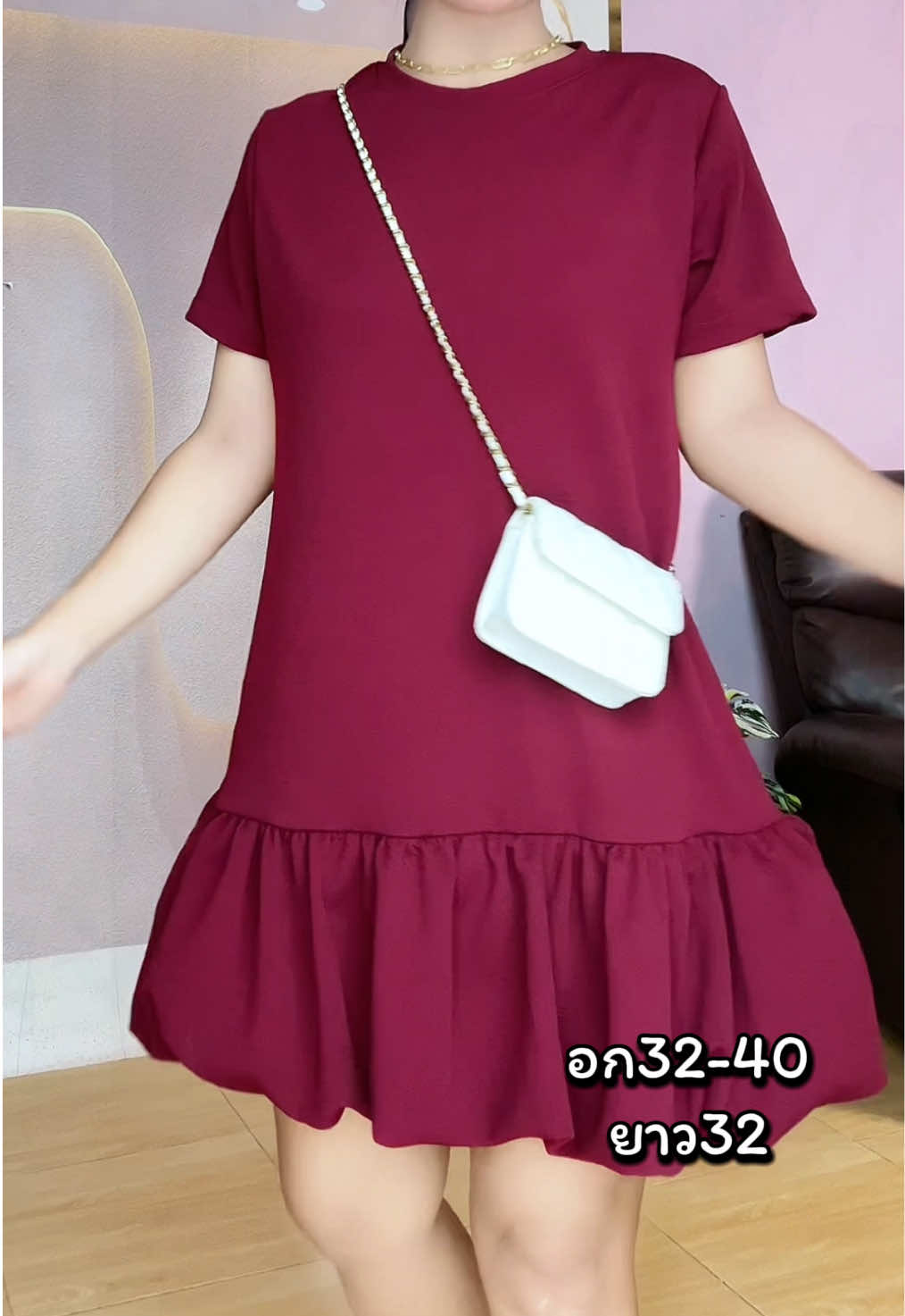 มินิเดรสบอลลูนผ้าวูเวฟ ใส่สบายสาวอวบใส่ได้#เดรสน่ารัก#เดรสบอลลูน#มินิเดรสสาวอวบ#มินิเดรส#เดรสใส่สบาย#เสื้อผ้าแฟชั่น#ของมันต้องแชร์ 
