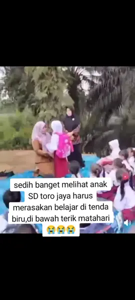 viral,beginilah nasib anak2 SD torojaya riau yang terpaksa harus belajar di tengah kebun sawit yg beralaskan tenda biru setelah sekolahan mereka di sita pemerintah #fypviralシ #riau #williesalim #prabowo #fyp 