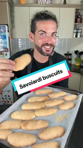 Savoiardi Biscuits | Easy Homemade Ladyfingers the Italian Way Light, airy, and just sweet enough — these classic biscuits are perfect for tiramisu or a simple afternoon snack. No preservatives, just real flavor made at home. Ingredients (makes about 20): 	•	3 large eggs 	•	50g sugar 	•	65g flour 	•	1 spoon lemon juice Instructions: Separate egg yolks and whites into two bowls. Refrigerate the whites. Add 35g of sugar to yolks and whisk until fluffy. Add flour and whisk to combine. Take the chilled egg whites, add the remaining 15g sugar and lemon juice, and whisk until firm peaks. Using a spatula, gently fold the whites into the yolk mixture, spoon by spoon, until fully incorporated. Transfer the batter into a piping bag. On baking paper, pipe out biscuit shapes and sprinkle sugar on top. Bake at 160°C for 10–15 minutes until golden. Let them cool completely before serving or storing. Full recipe and more homemade Italian desserts 👉 www.cookingwithtucci.com #cookingwithtucci #savoiardi #ladyfingers #homemadebiscuits #italianbaking #tiramisubiscuits #biscuitrecipe #italiandesserts #fromscratch #easyitalianrecipes #fyp