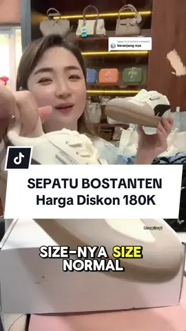 Replying to @Christin size normal ya shay kalo cowo naik 1 size #racunlisaquincy1 #sepatuwanita #sepatupria #bostanten #ootdfashion #murahbanget 