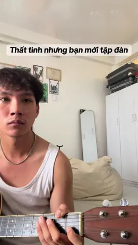 Thêm tháng nữa là biết đờn ngon rồi :(( #guitar 