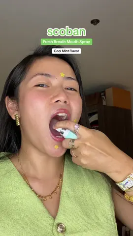 Mabango sa hininga😍 SCOBAN MOUTH SPRAY🥰🫶 #scoban #scobantoothpaste #scobanmouthspray #mouthspray #spray 