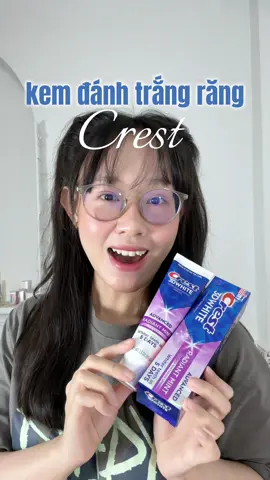 Răng ố vàng thử liền nha ✨ răng ko chỉ sạch đến cuối ngày mà còn nâng tone nữa #Kemdanhtrangrang #Crest3Dwhite #CrestJul25 #binudaily #review #kemdanhrang #crest #lamtrangrang 